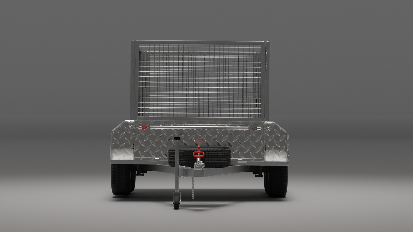 10x5 Boxtop HD Trailer - High Sides 2000kg