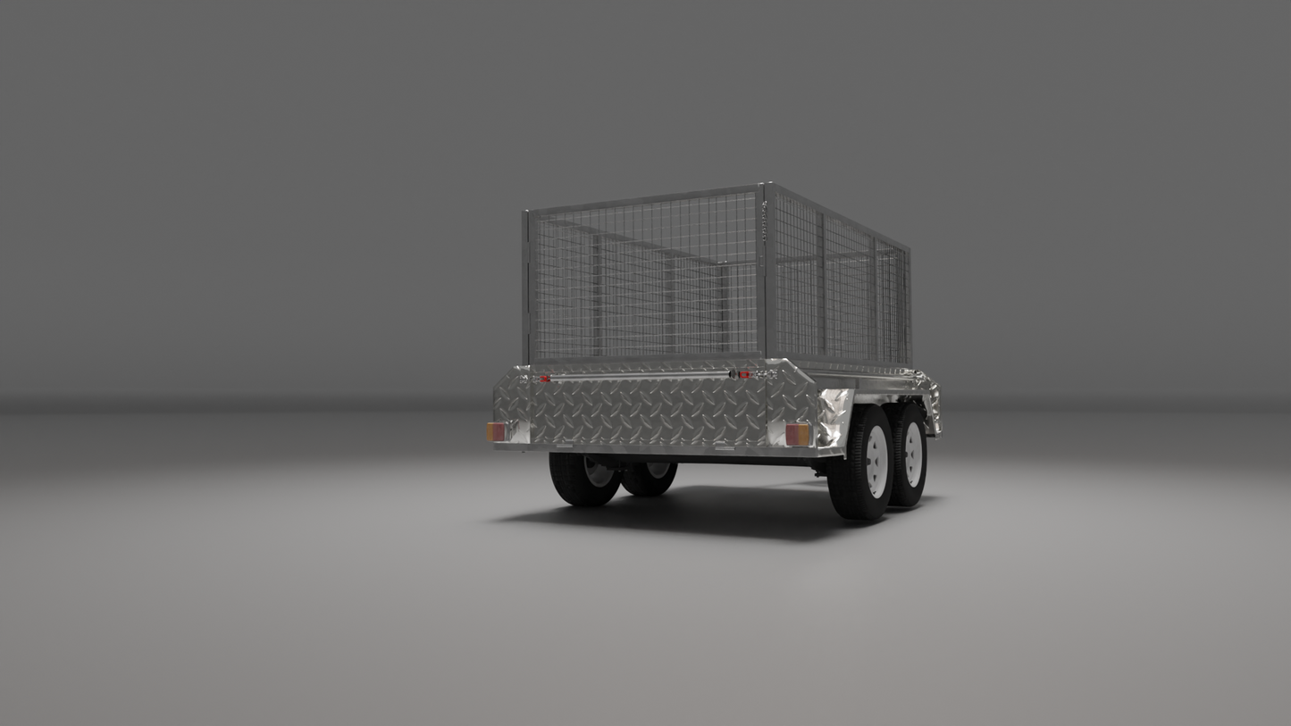 10x5 Boxtop HD Trailer - High Sides 2000kg