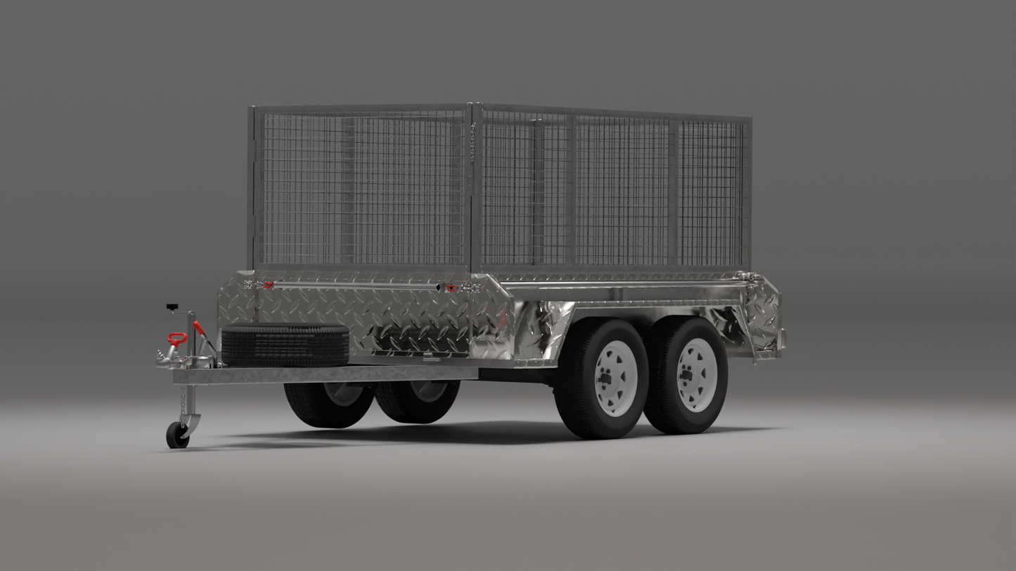 10x5 Boxtop HD Trailer - High Sides 2000kg