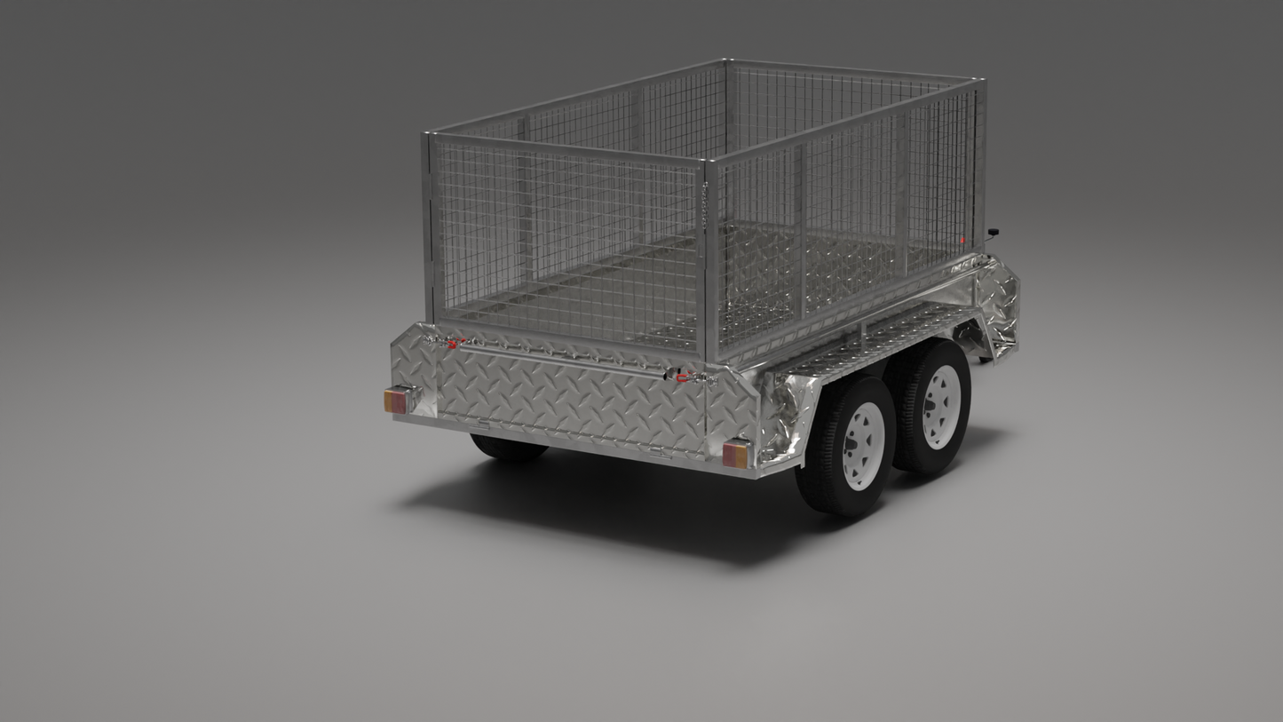 10x5 Boxtop HD Trailer - High Sides 2000kg