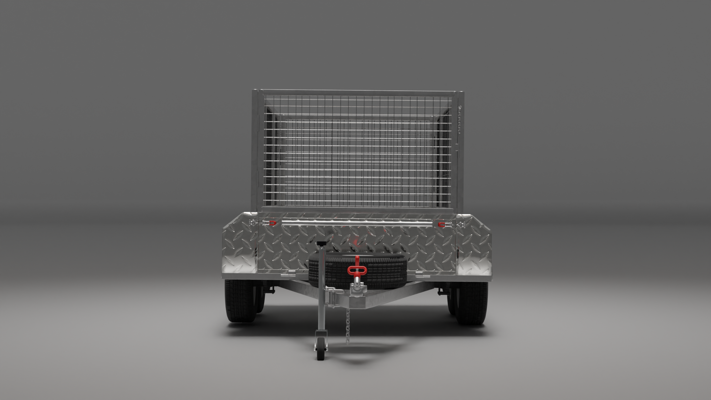 10x5 Boxtop HD Trailer - High Sides 2000kg