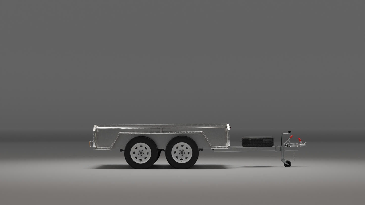 10x5 Boxtop HD Trailer - High Sides 2000kg