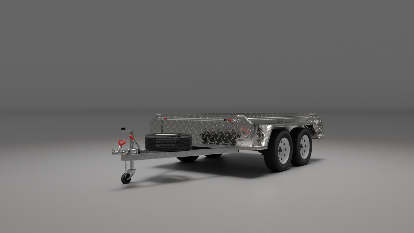 10x5 Boxtop HD Trailer - High Sides 2000kg