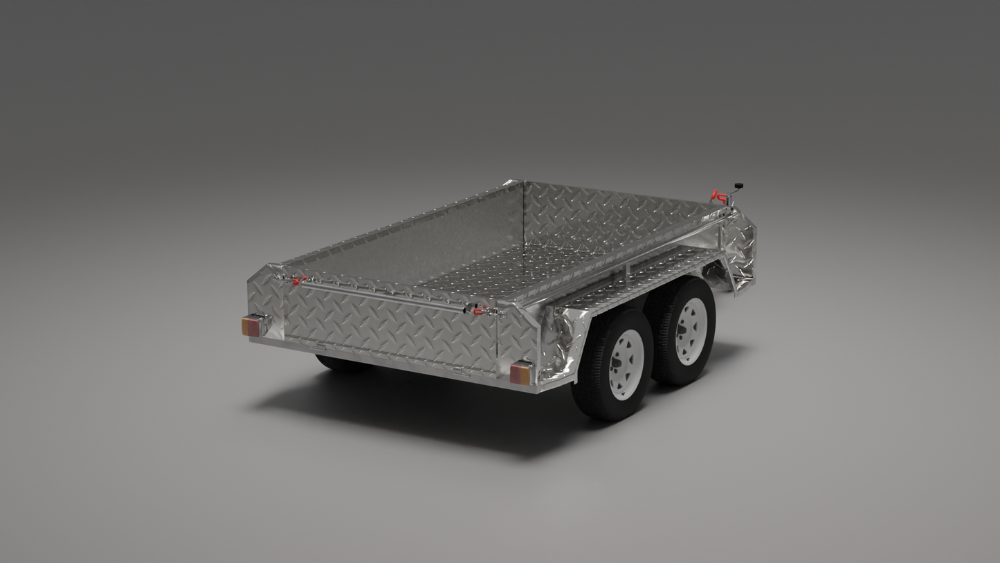 10x5 Boxtop HD Trailer - High Sides 2000kg