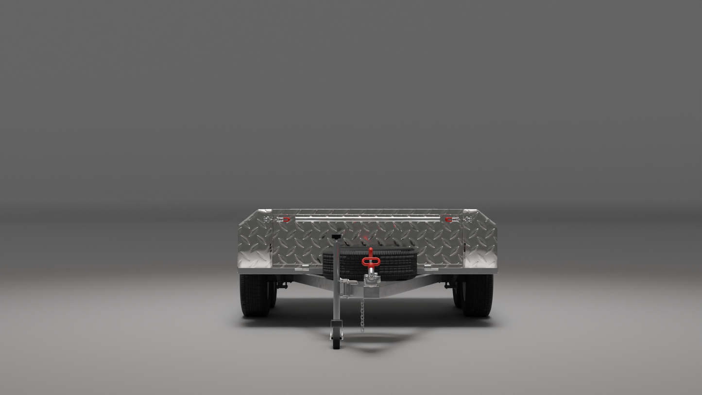 10x5 Boxtop HD Trailer - High Sides 2000kg