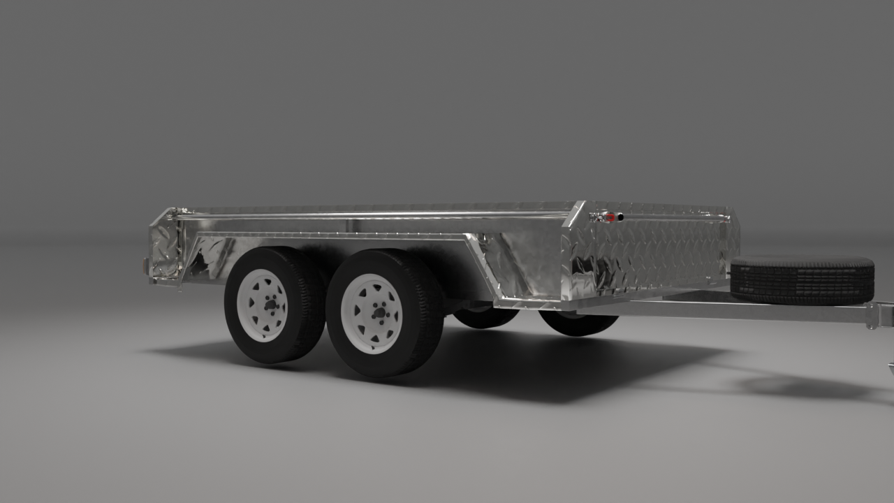12x6 Boxtop HD Trailer - High Sides 2000kg