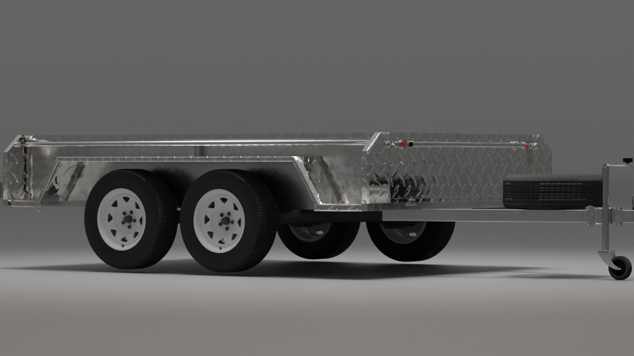 12x6 Boxtop HD Trailer - High Sides 2000kg