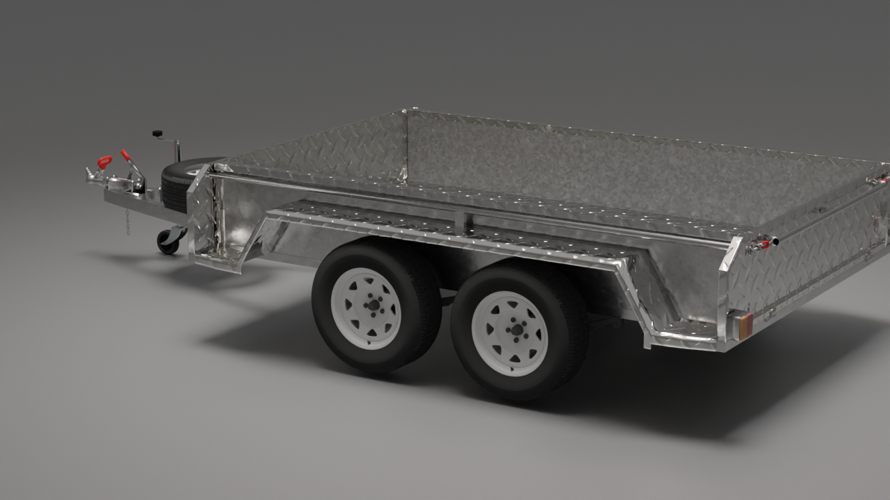 12x6 Boxtop HD Trailer - High Sides 2000kg