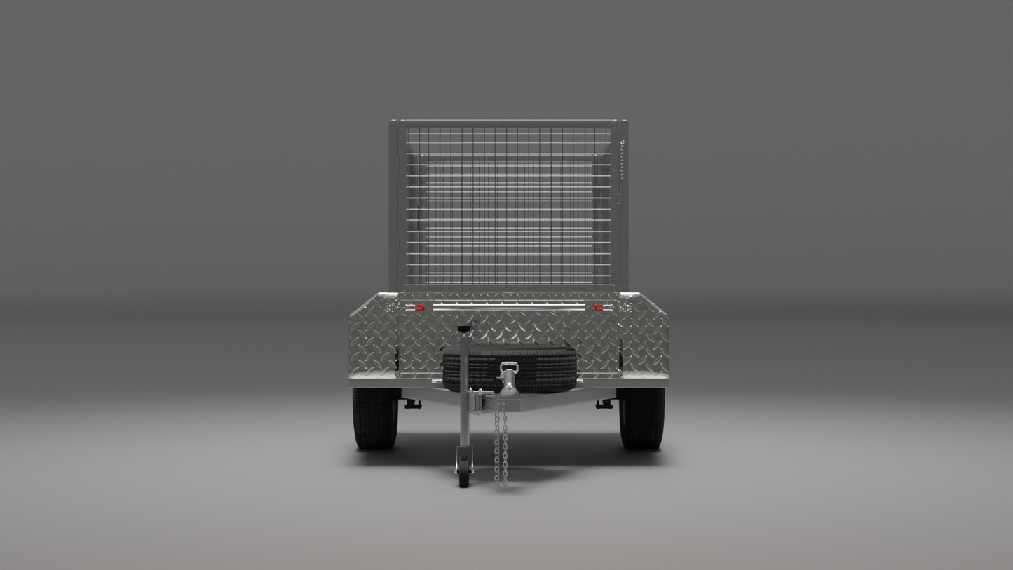7x4 Boxtop Offroad Trailer - High Sides 1500kg