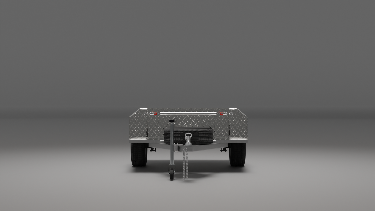7x4 Boxtop Offroad Trailer - High Sides 1500kg