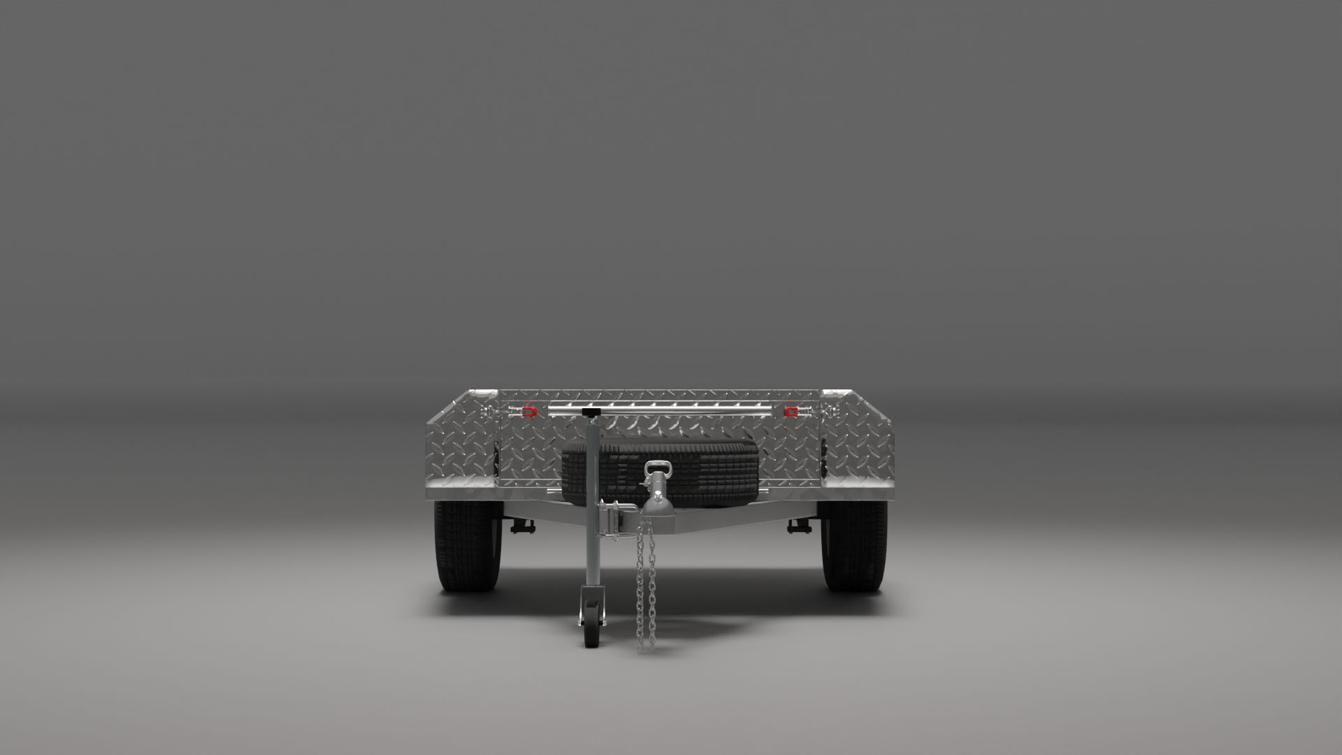 7x4 Boxtop Trailer, Front View