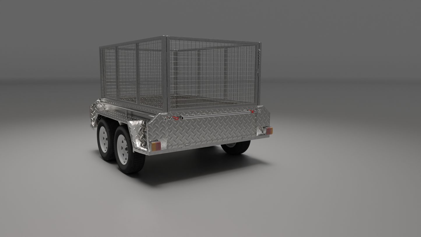 8x5 Boxtop HD Trailer 2000kg