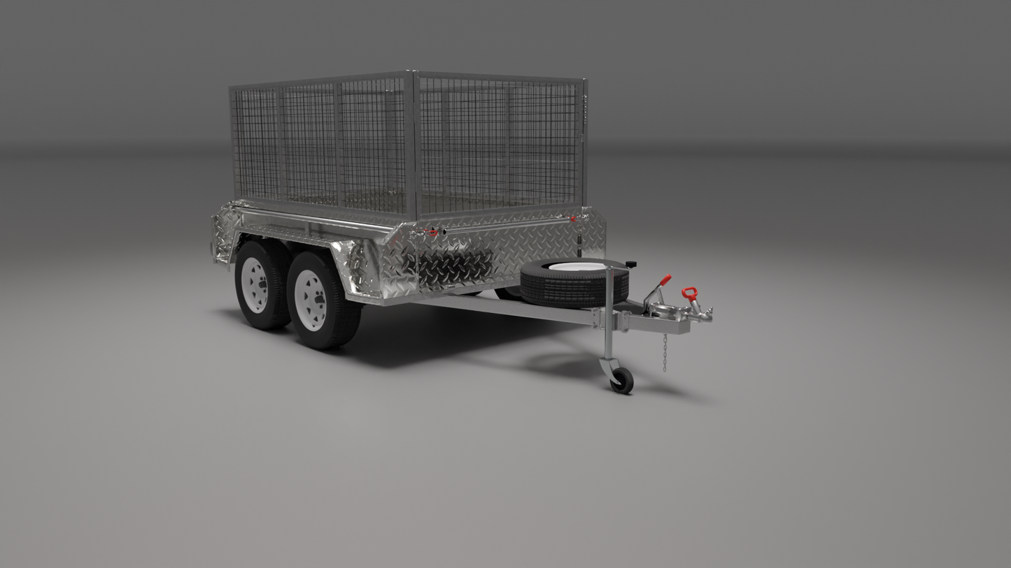 8x5 Boxtop HD Trailer 2000kg