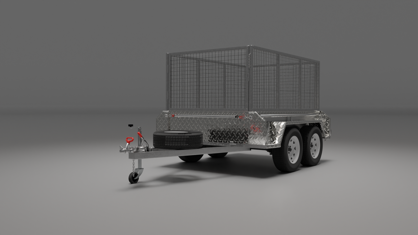 8x5 Boxtop HD Trailer 2000kg