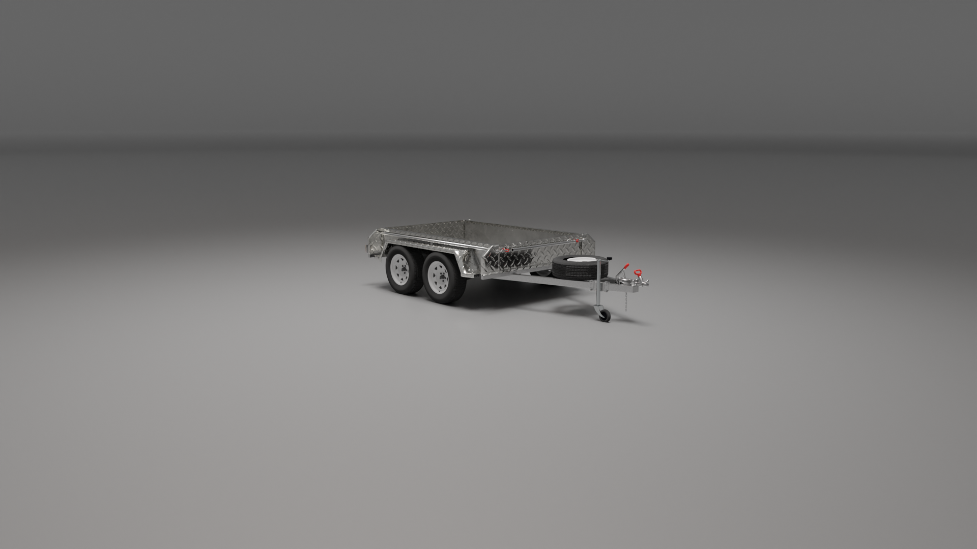 x5 standard trailer, front view highlighting its practical design for secure and versatile hauling