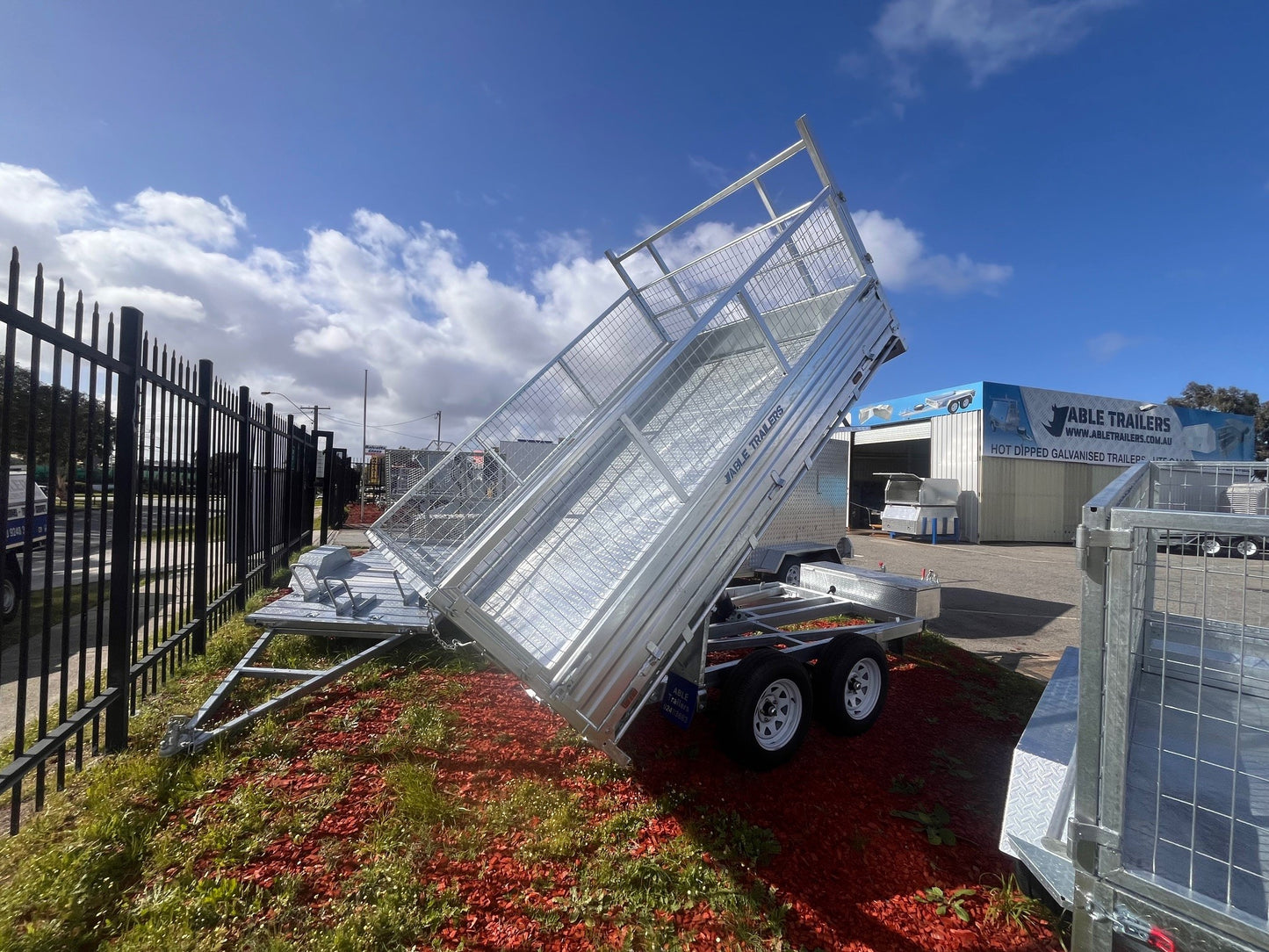 10x7 Hydraulic Flat Top Tipper Trailer 3500kg