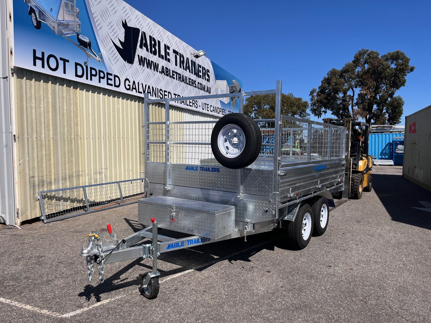 10x7 Hydraulic Flat Top Tipper Trailer 3500kg