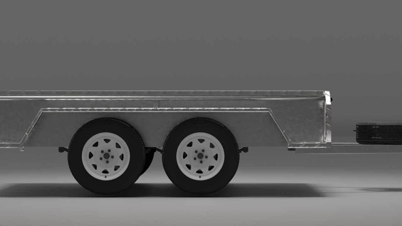 12x6 Boxtop Trailer, Side view