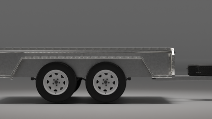 12x6 Boxtop Trailer, Side view