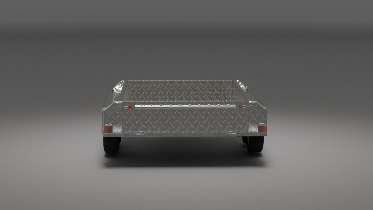 12x6 Boxtop Trailer, Back view