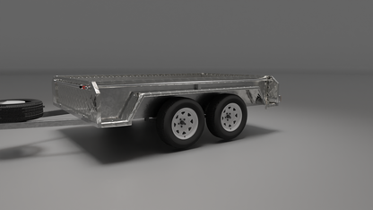 12x6 Boxtop Trailer, Front Left view