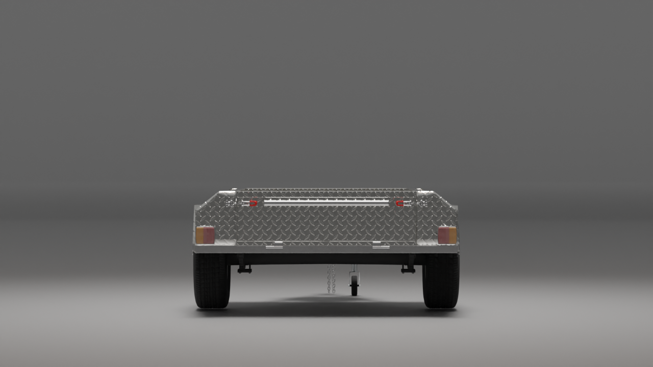 6x4 Trailer, Back View