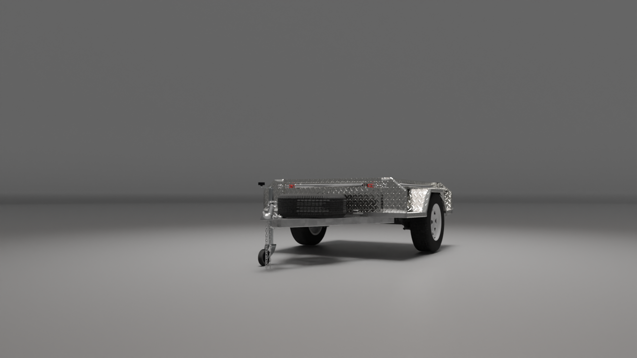 6x4 Trailer, Front Left View