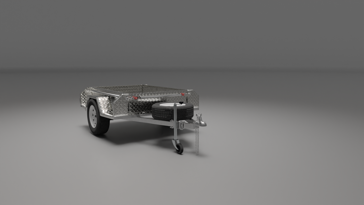 6x4 Trailer, Front Right View