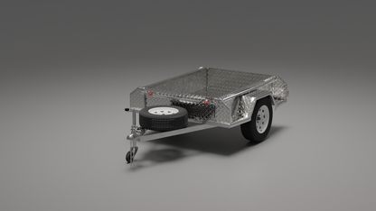 6x4 Trailer, Top Front Left View