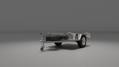 7x4 Boxtop Trailer, Front Left View