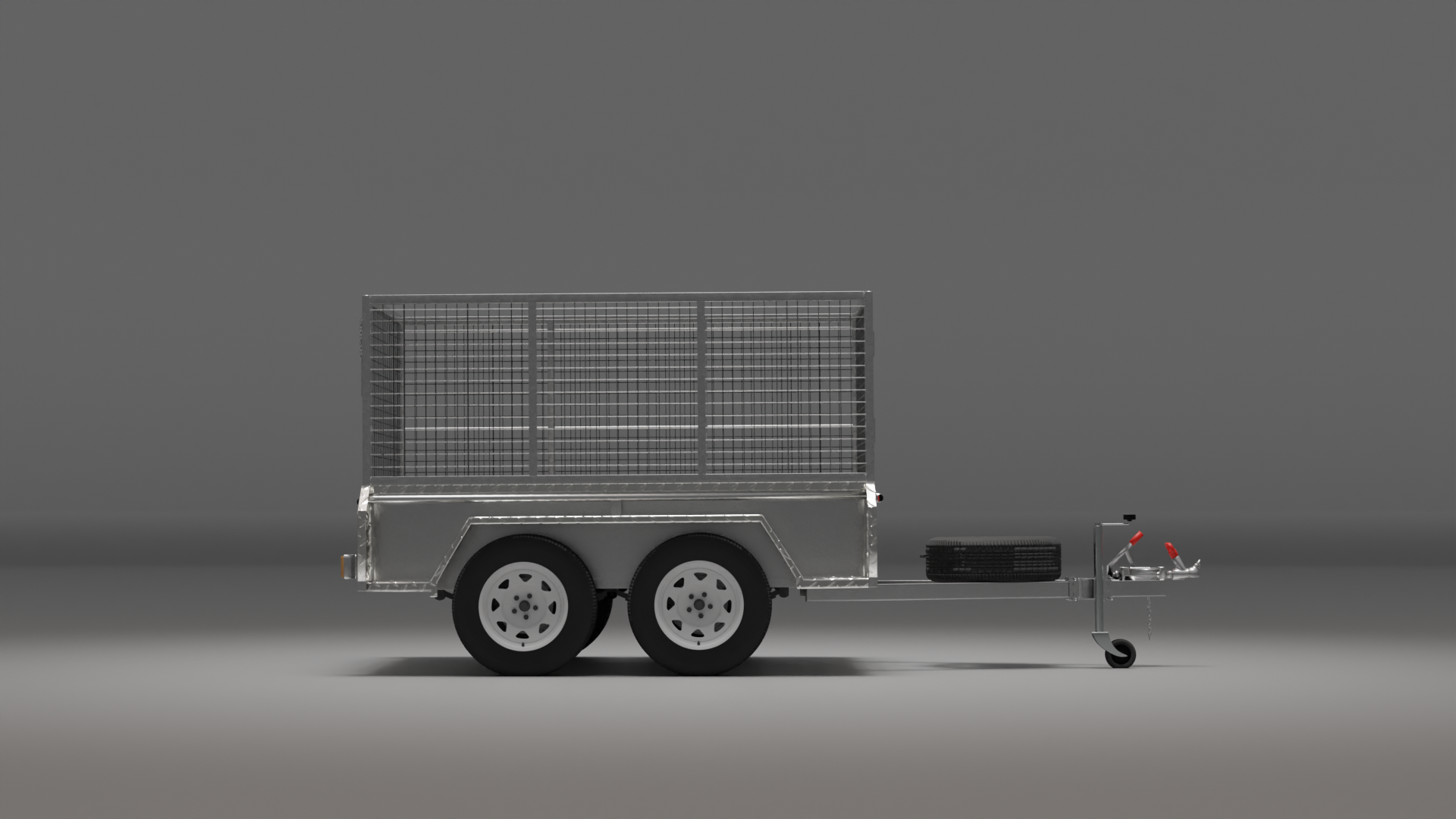 8x5 Heavy Duty Trailer with Cage