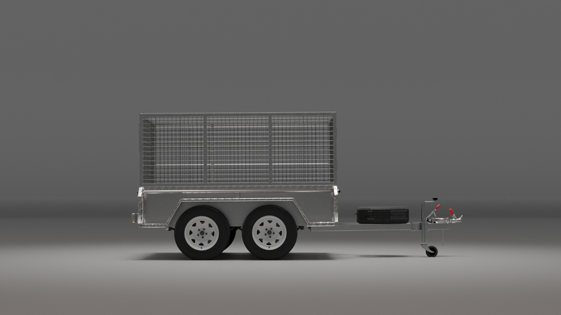 8x5 Heavy Duty Trailer with Cage