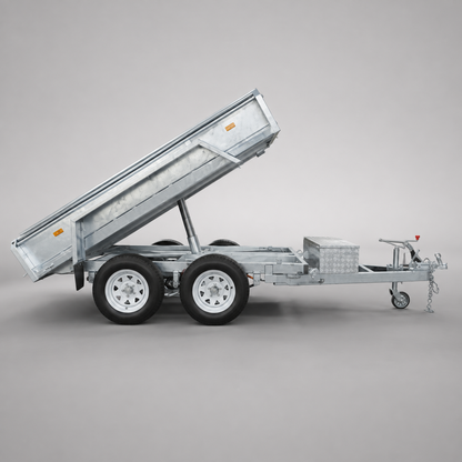 Able Trailers 8x5 Hydraulic Tipper Trailer 3500kg for construction, tradies, work trailer, hot dip galvanised, box trailer. 3500kg, tipper trailer for sale in Perth