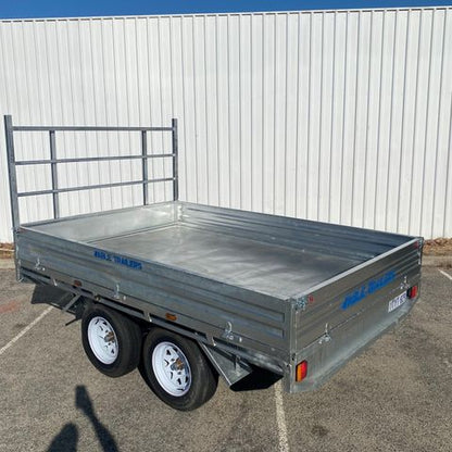 10x7 Flat Top trailer 3t (With adjustable headboard)