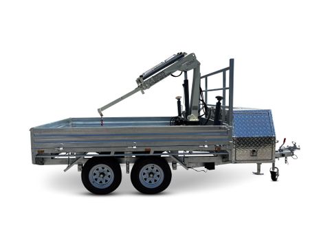 Flat Bed 10x7 Equipped with Crane