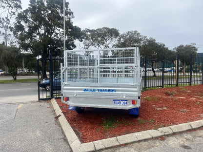 10x7 Flat Top trailer 3.5t (With Fold-down headboard)